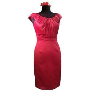 Dress - Max and Cleo - Red Satin  - Size 4